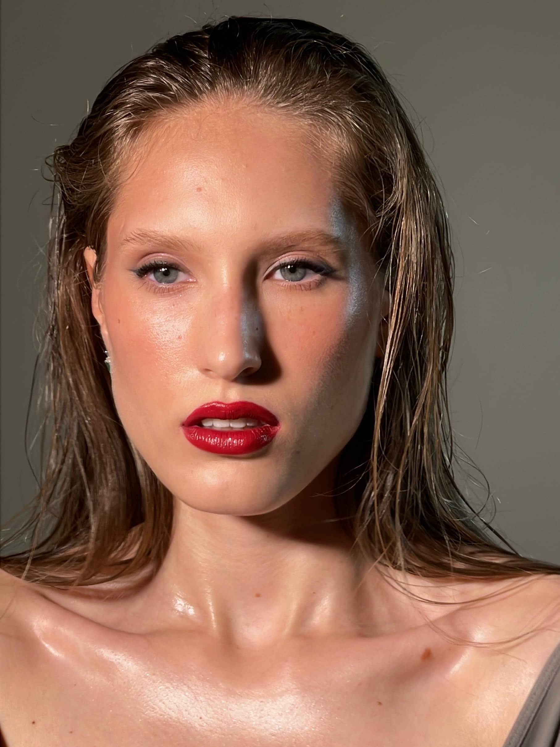 Red lips makeup Warszawa