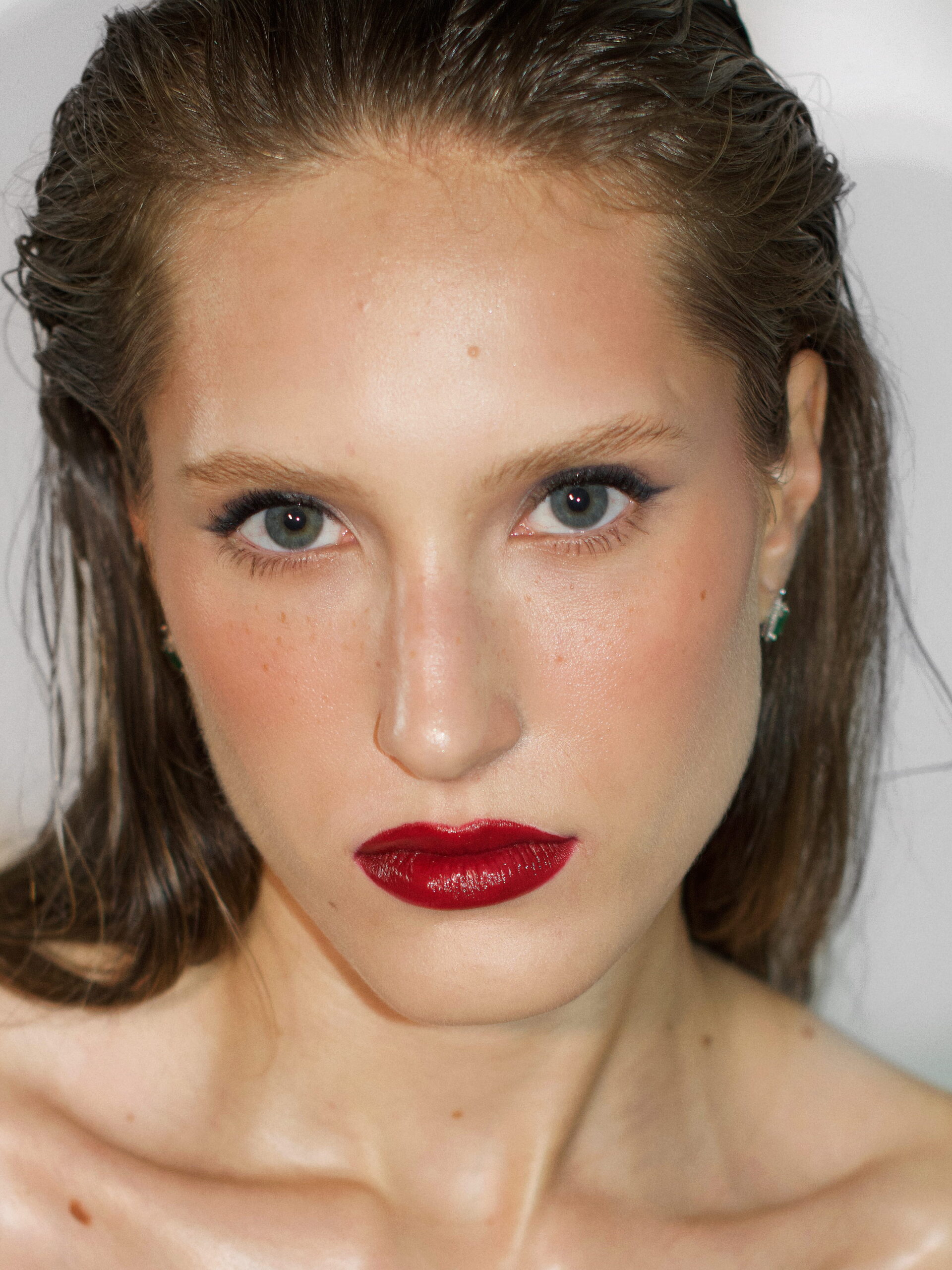 Classic red lips wizaż Warszawa